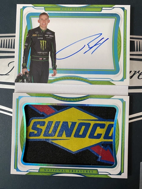 2022 Panini National Treasures Racing - Riley Herbst Suncoc Booklet ONE OF ONE 1