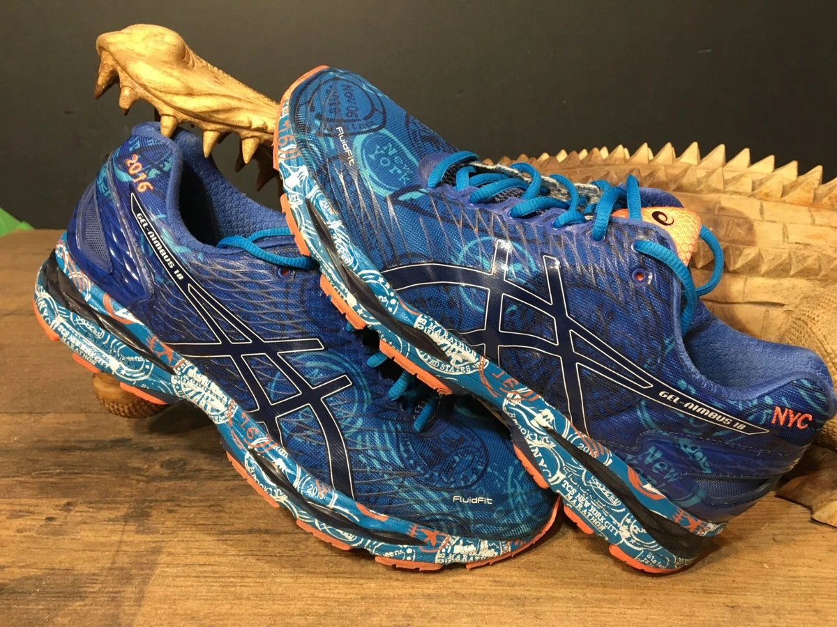 Asics Gel Nimbus NYC LIMITED EDITION Size 10 Mens Shoes BLUE New | eBay