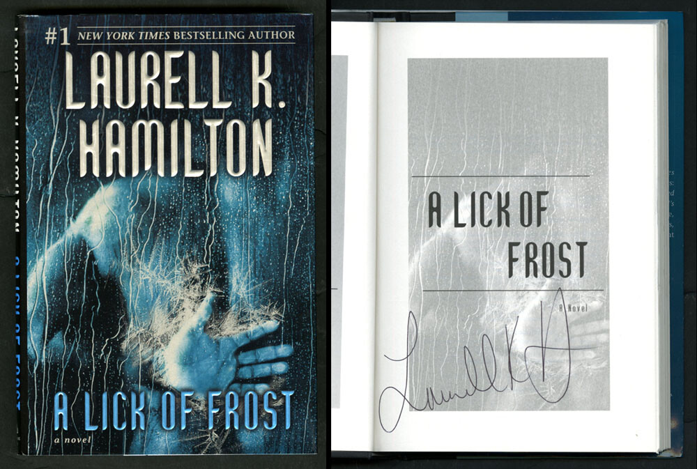 Laurell K. Hamilton SIGNED AUTOGRAPHED A Lick of Frost Anita Blake HC 1st Ed/1st