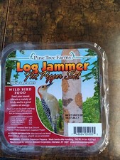 SUET LOG JAMMER HOT PEPPER 3 PACKS OF 3 = 9 LOGS PINE TREE FARMS SQUIRRELS NO