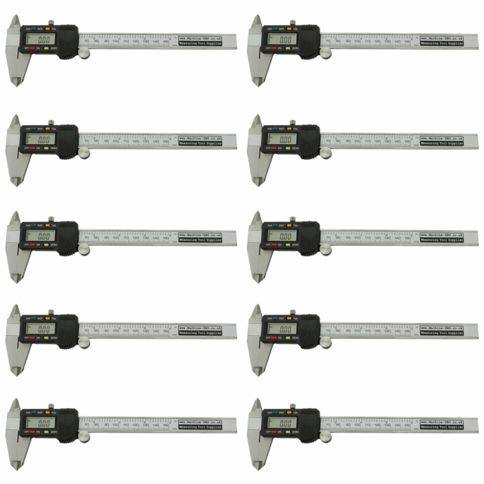 10 Packung 150mm 15.2cm Digital Sattel Ingenieure Feineinstellung Messlehre 10 Packung 150mm 15.2cm Digital Sattel Ingenieure Feineinstellung Messlehre