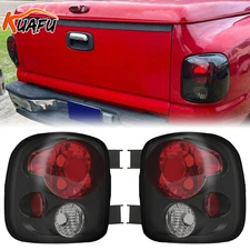 For Chevy Silverado Sierra Stepside 1999-2004 Tail Lights Lamps Black Smoked Set