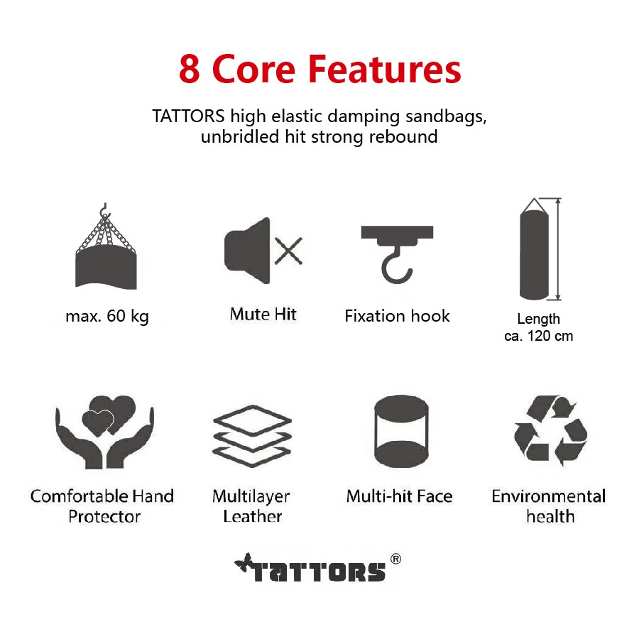 Design Sandsack Boxsack- POWER UFC MMA original 120cm mit HALTERUNG + HANDSCHUHE - Bild 4 von 4