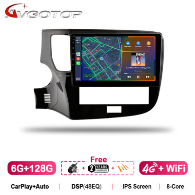 6GB+128GB FÜR MITSUBISHI OUTLANDER 3 2012-2018 CAR PLAY 9'' ANDROID 14 AUTORADIO