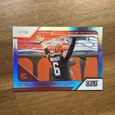 2021 Score Celebration Gold Zone /50 Baker Mayfield #C15