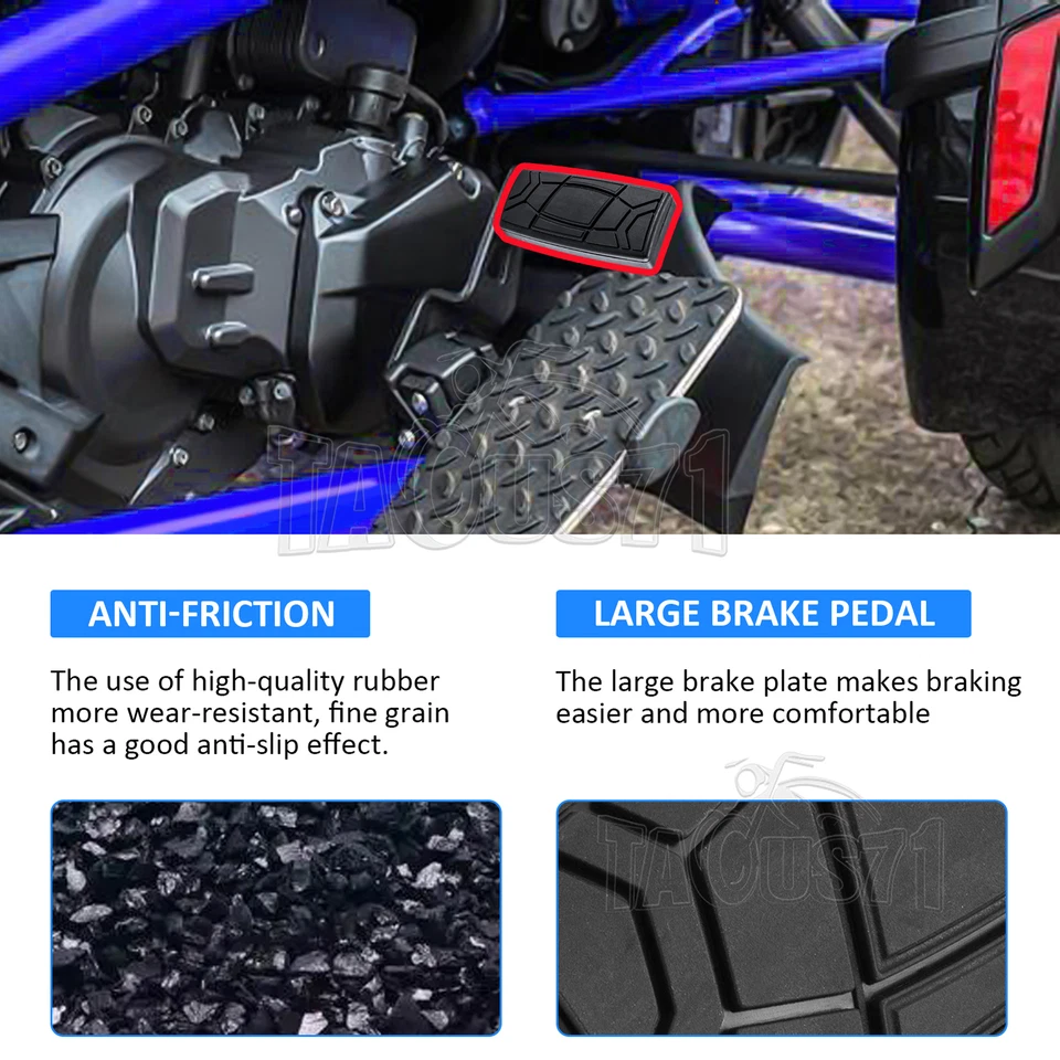 4.3" Length Brake Foot Rest Peg Pedal For Can-Am Spyder RS RT ST F3 2011-2019 - Image 3 of 4