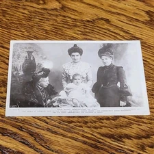 4 Royal Generations Italy Queen Helene Prince Piedmont Royalty Postcard