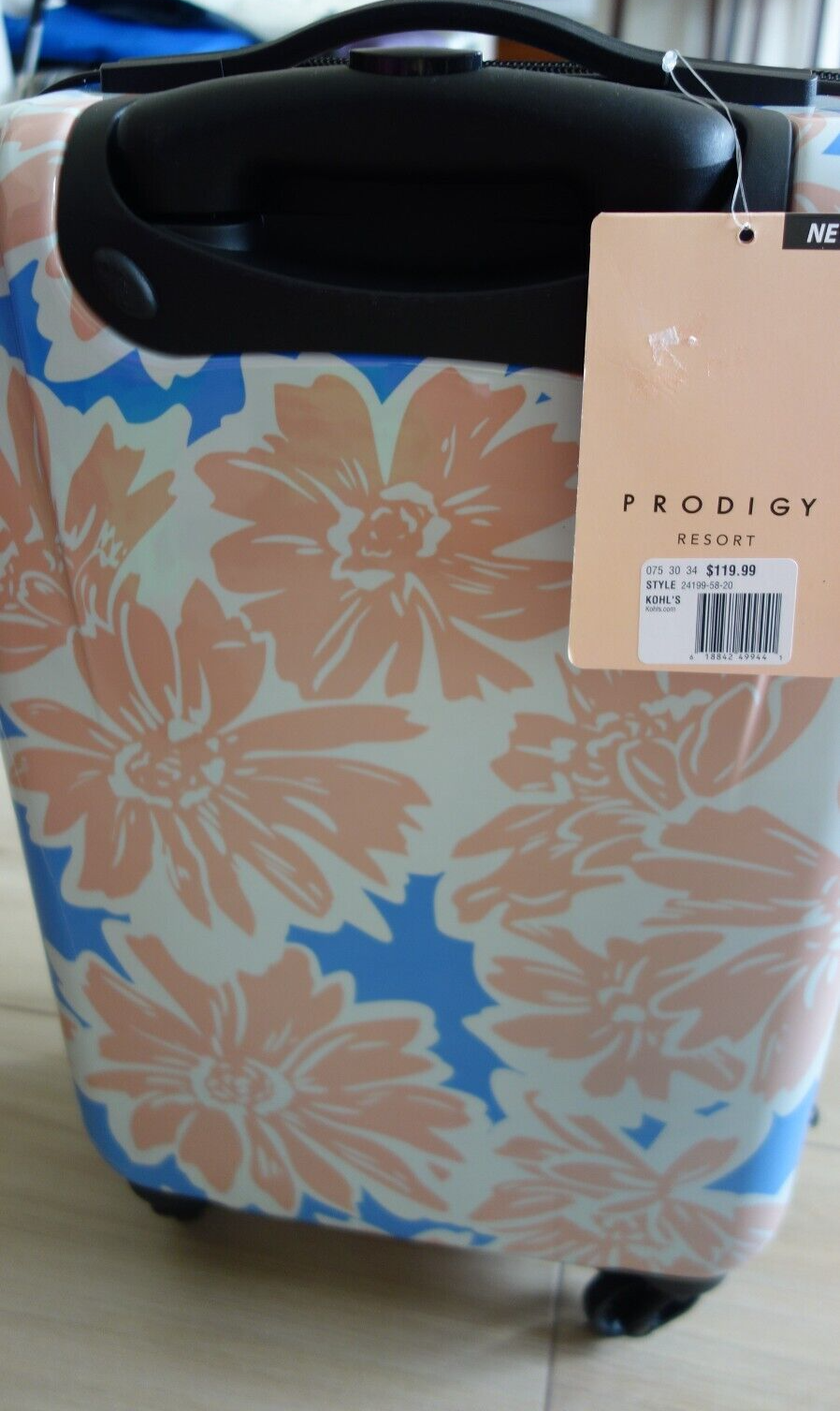 Prodigy Resort 20Inch CarryOn Fashion Floral Hardside Spinner Luggage 119 eBay