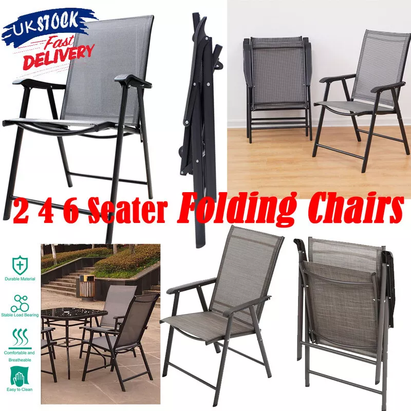 High back 2024 folding patio chairs