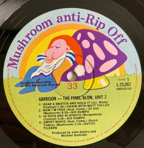 Various "Garrison The Final Blow Unit 2" 1973 Sid Rumpo Chain Alta Mira Rock LP. - Picture 2 of 3