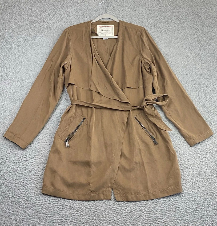 Abrigo Cartonnier Anthropologie Doble Pecho Trench Chaqueta Militar Talla Grande Foto 3 de 4