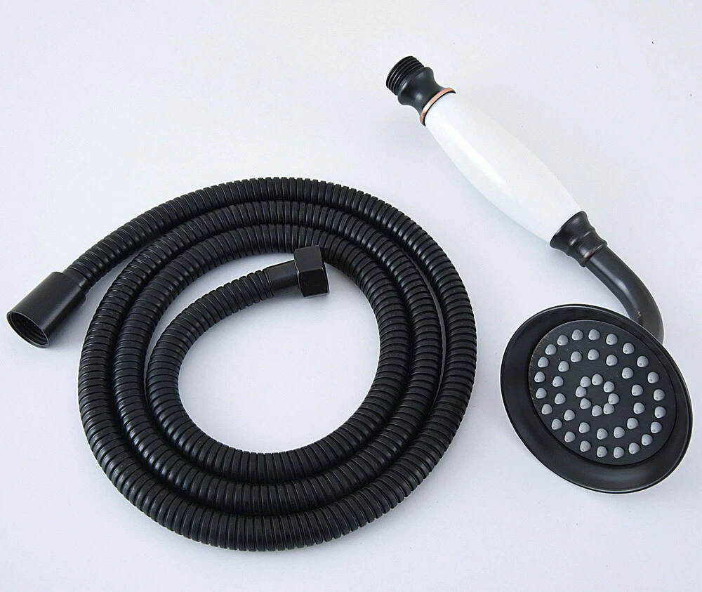 Black Oil Rubbed Brass Hand Held Shower Head +59" (150CM) Hose Pipe 2hh065