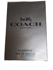 Coach New York Platinum EDT Natural Spray 3.3 oz / 100 mls NEW