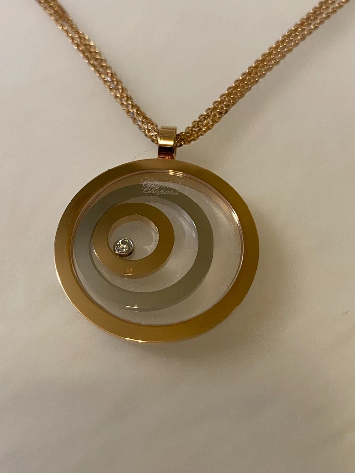 Happy Spirit Schwebende Halskette von Chopard, Schweizer Diamant, 18 Karat - Bild 4 von 4