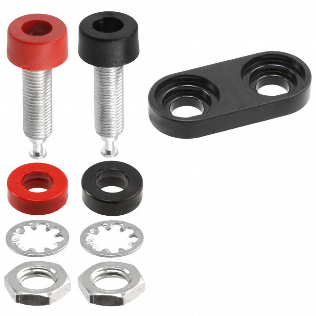Banana2点 QTY (1) 2269-0 POMONA DOUBLE BANANA JACK TURRET RED/BLACK | eBay