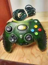 Mad Catz Original XBOX #4526 Control Pad Pro Wired Translucent Green Controller 