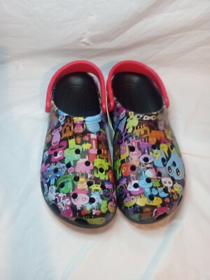 Rare CROCS Jon Burgerman Art series Clog Men's 13 - Main Image