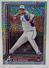 2025 Topps Series 1 Celebration- Raisel Iglesias #304 Confetti Foil Braves