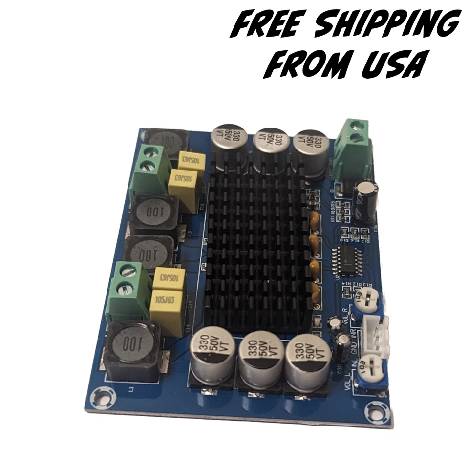 TPA3116D2 Dual-channel Stereo Digital Audio Power Amplifier Board 2*120W D Class - Image 4 of 4