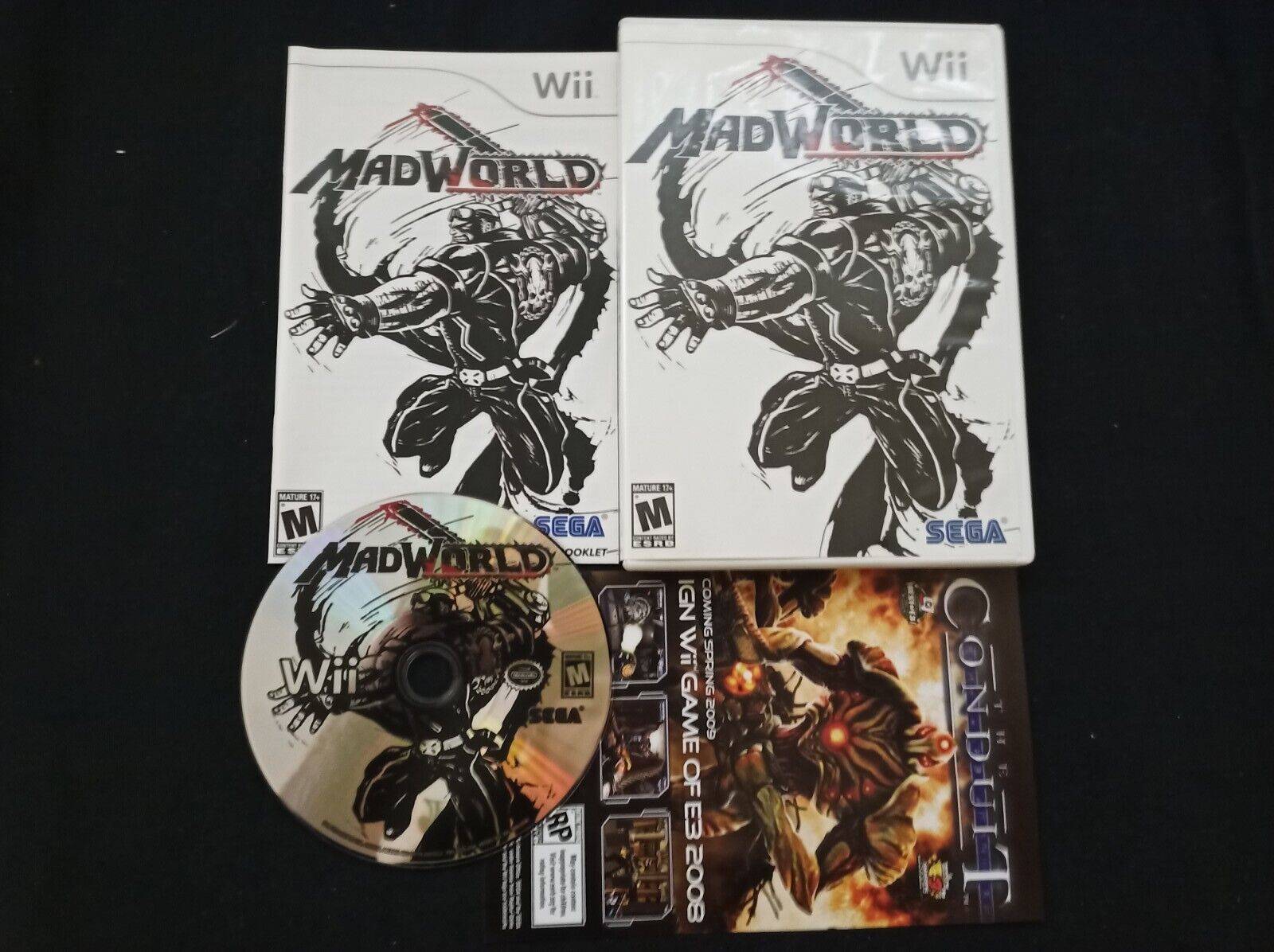 MadWorld Game Complete CIB Nintendo Wii Mad World 10086650198 