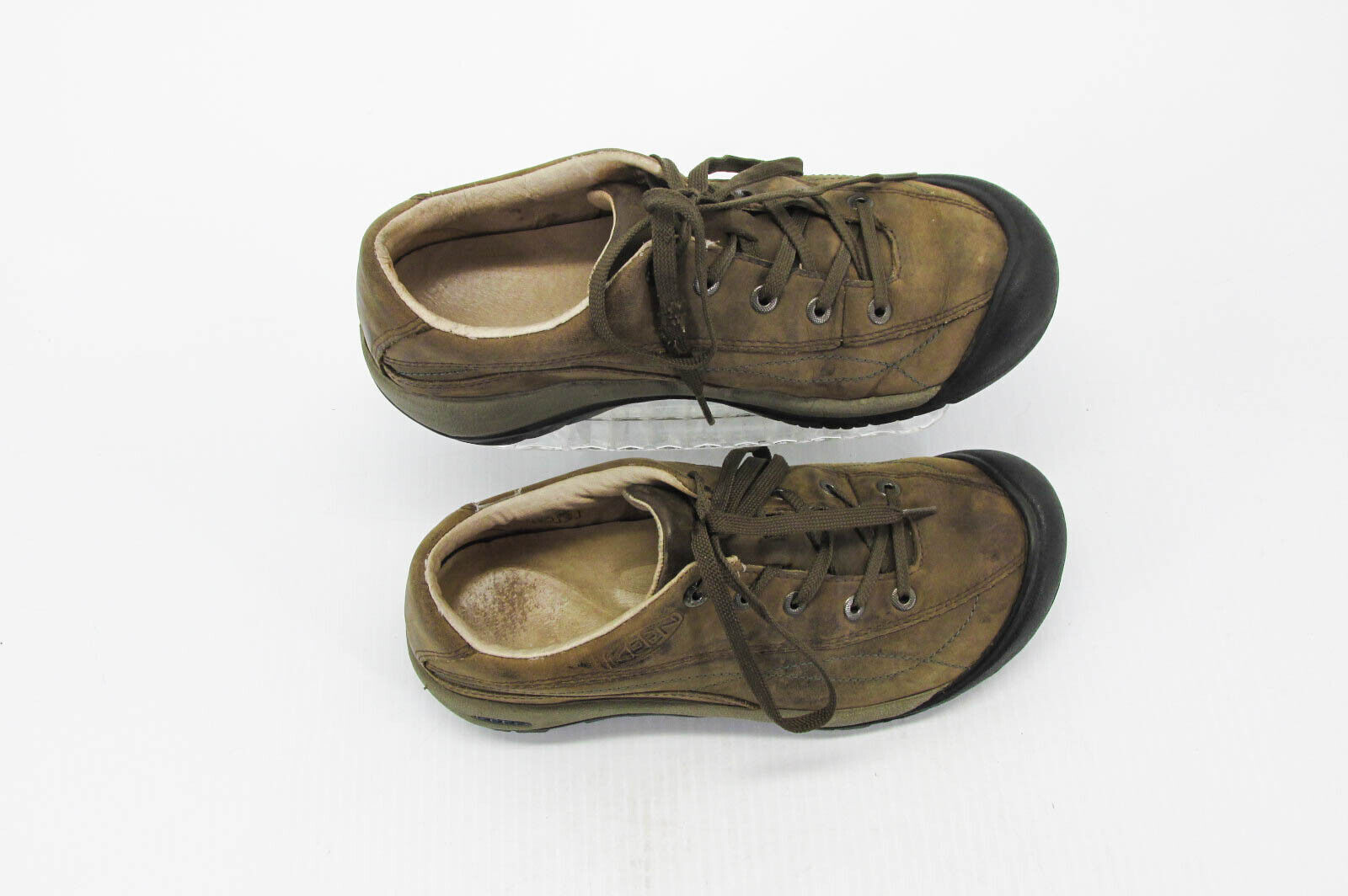 Scarpe da donna Keen Toyah taglia 8M marroni escursionismo Oxford atletica trail usate vq