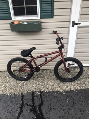maroon bmx bike