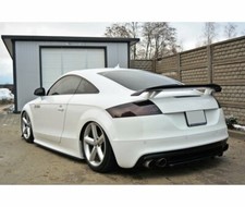 Cup Diffusor Ansatz SCHWARZ für Audi TT S 8J Heckansatz Splitter TTS +vB ABS ABE