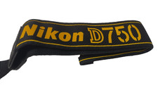 Genuine Nikon AN-DC14 1.5" Black/Yellow Neck/Shoulder Strap for Nikon D750 New 
