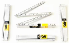 4 TOLSEN CARPENTERS FOLDING RULER TAPE MEASURE RULE ABS 78" 2 METER 6FT #35047