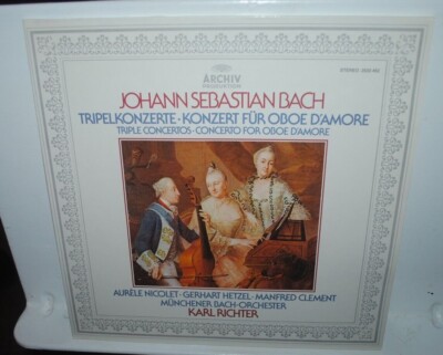 Richter, BACH: TRIPELKONZERTE, KONZERT FUR OBOE D'AMORE, LP record, NM