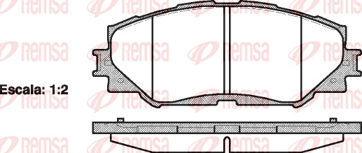 Remsa BremsbeläGe Bremsbelegsatz Vorne FüR Toyota Yaris Auris Subaru-image