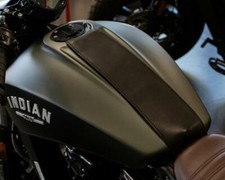 Tank Abdeckung / Schutz Tank Leder Farbe Hellbraun für Indian Scout