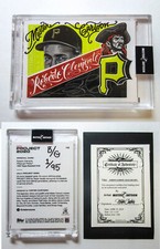 TOPPS Project 2020 Roberto Clemente #10 Mr Mister Cartoon ARTIST AUTO 1/95 Black TOPPS Project 2020 Roberto Clemente #10 Mr Mister Cartoon ARTIST AUTO 1/95 Black