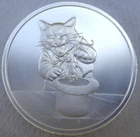 2 oz. 2023 MAGICIAN - Cat Themed Series Thick BU rounds .999 fine silver