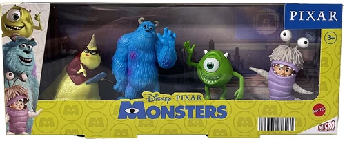 Disney Monsters Inc Pixar Mattel Micro Collection Set 4 Figures 2"-3" Toys BOO