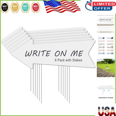 Customizable Blank Wedding Arrow Signs with 12 Stakes - Easy Setup & Display