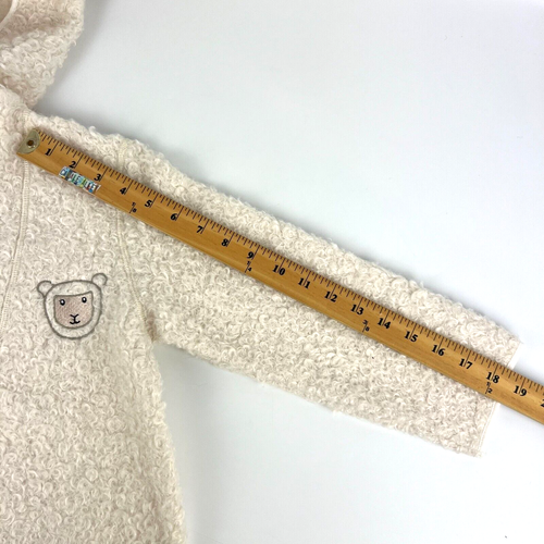 Patrick Francis Kids Cream Sheep Kids 1/4 Zip Hoodie Size 5 - 6 New With Tags - Picture 13 of 15