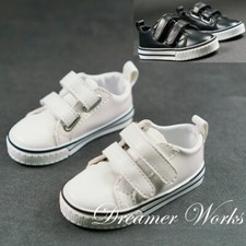 Leisure Shoes Casual Sneakers Double for 1/3 BJD Boy Doll Black/White