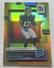 Wan’dale Robinson 2022 Donruss PREMIUM GOLD PRESS PROOF RATED ROOKIE #320 GIANTS