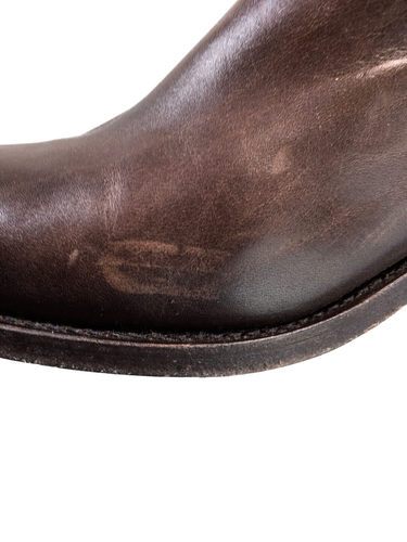 Frye Riding Jayden Boot D Ring Tall Leather Knee Zip Smoke 6 $398 New W/DEFECT - Picture 8 of 12