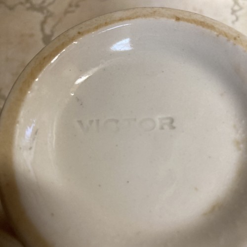 Victor USA Tazze/Tazze da Caffè Pesanti Diner Ristorante Ware Crema Set di 2 Vintage - Foto 5 di 5