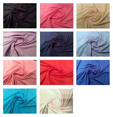 Unifarbener fester 100% Baumwoll Jersey Stretch Kleiderstoff / Material - 160 cm breit