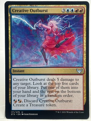 Creative Outburst LP* Strixhaven ENGLISH 171/275 mtg -UnltdCards
