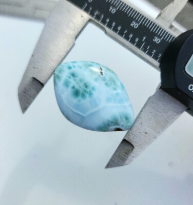 Rare Larimar Cabochon 37cts - Premium Natural Loose Gemstone Jewelry Supply
