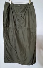 Oilily Cargo Maxi Skirt Army Green Women's US 12, Waist 32" Gorpcore