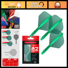 Integrated Dart Flights Shafts - Pack of 3, No.2 K-Flex All-in-One, Short/Me