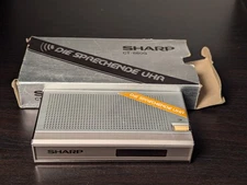 Sharp CT-660G Uhrwecker Digitaluhr sprechender - Talking Clock German - Works!