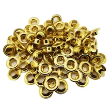 C.S. Osborne Brass Grommets & Washers #G1-4 Size 4 (1/2 Hole) 144 Sets