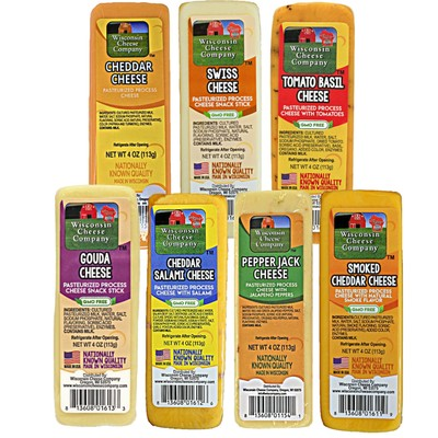 #ad #ad Wisconsin Cheese Block Sampler Cheddar Gouda Pepper Jack Swiss 7 Pack $50.85