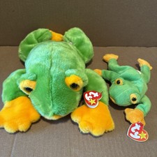 RARE Ty Beanie Buddy Beanie Baby Smoochy The Frog Lot - Mint W/Mint Tags